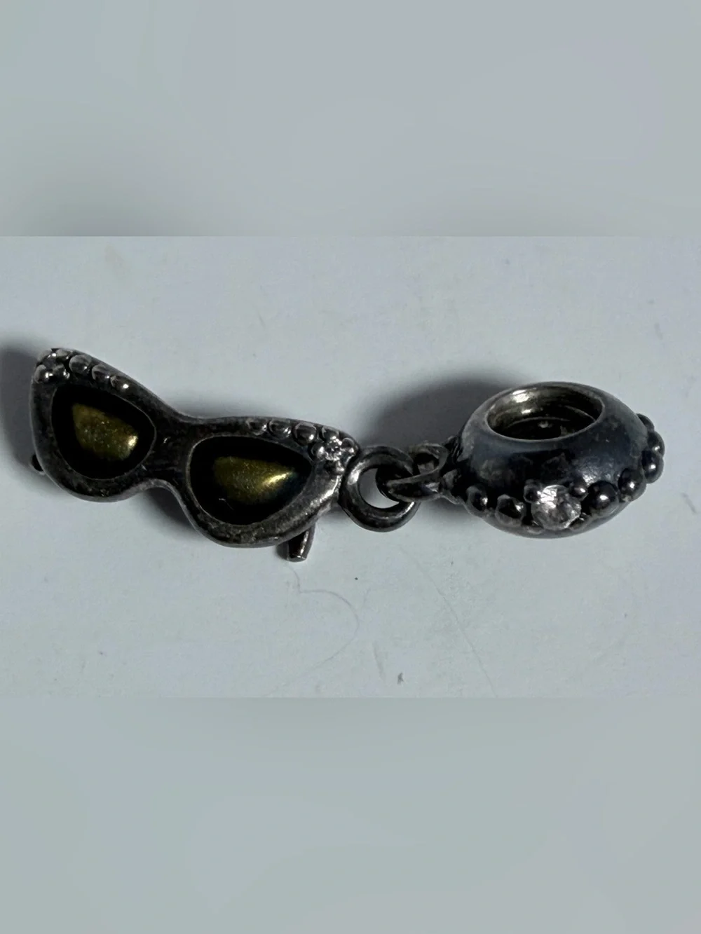 Authentic Pandora Sunshine Diva Sunglasses Dangle Charm 791148CZ Retired .925
